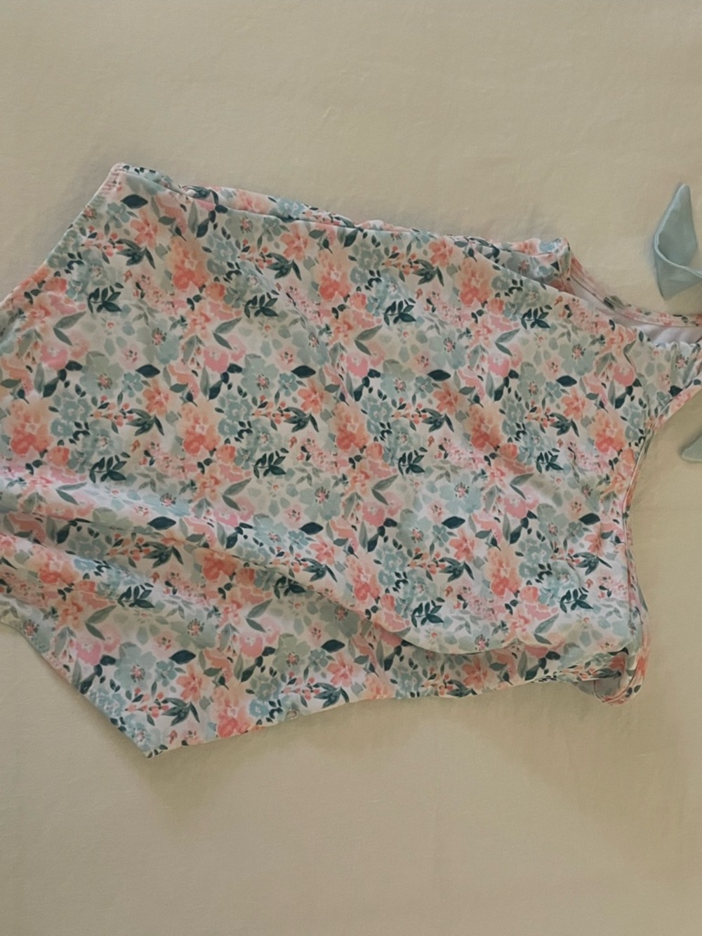Busy Bees Smocks Floral Sleeveless Top — Pink & Mint Flowers